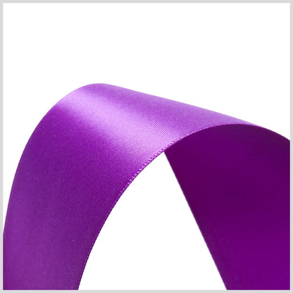1.5" Purple Double Face Satin Ribbon Detail