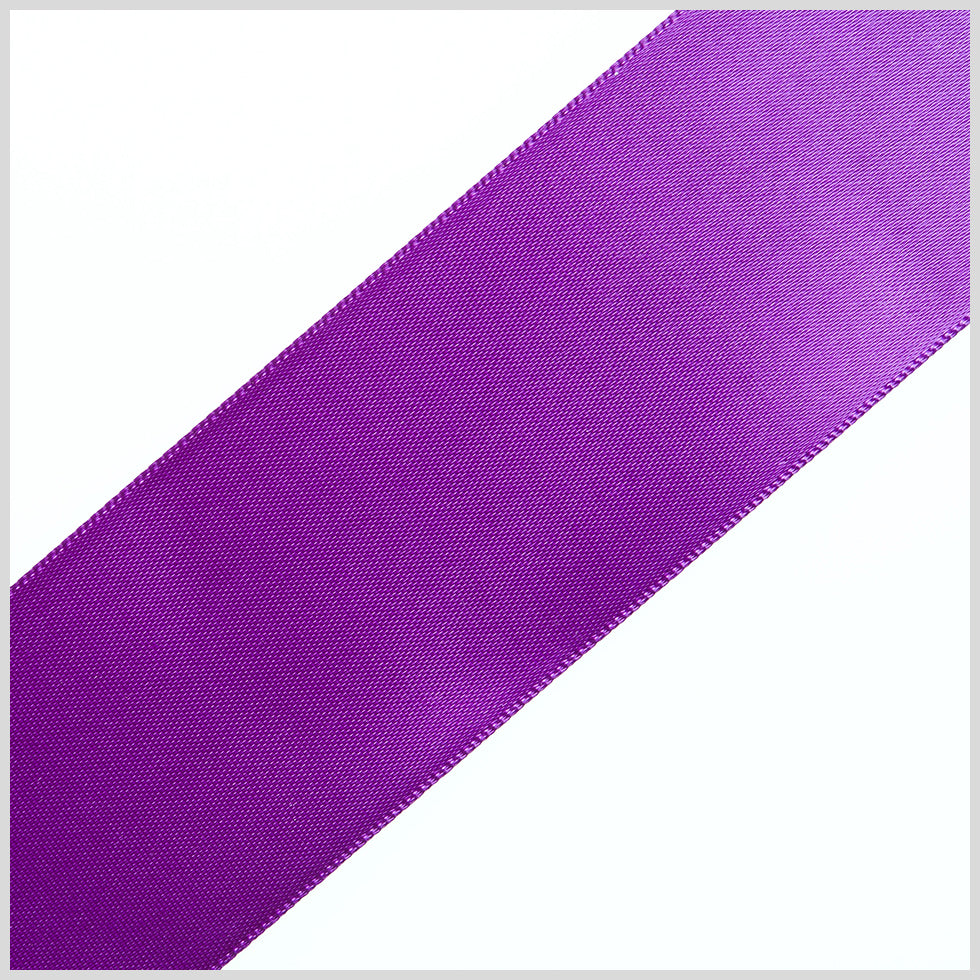 1.5" Purple Double Face Satin Ribbon