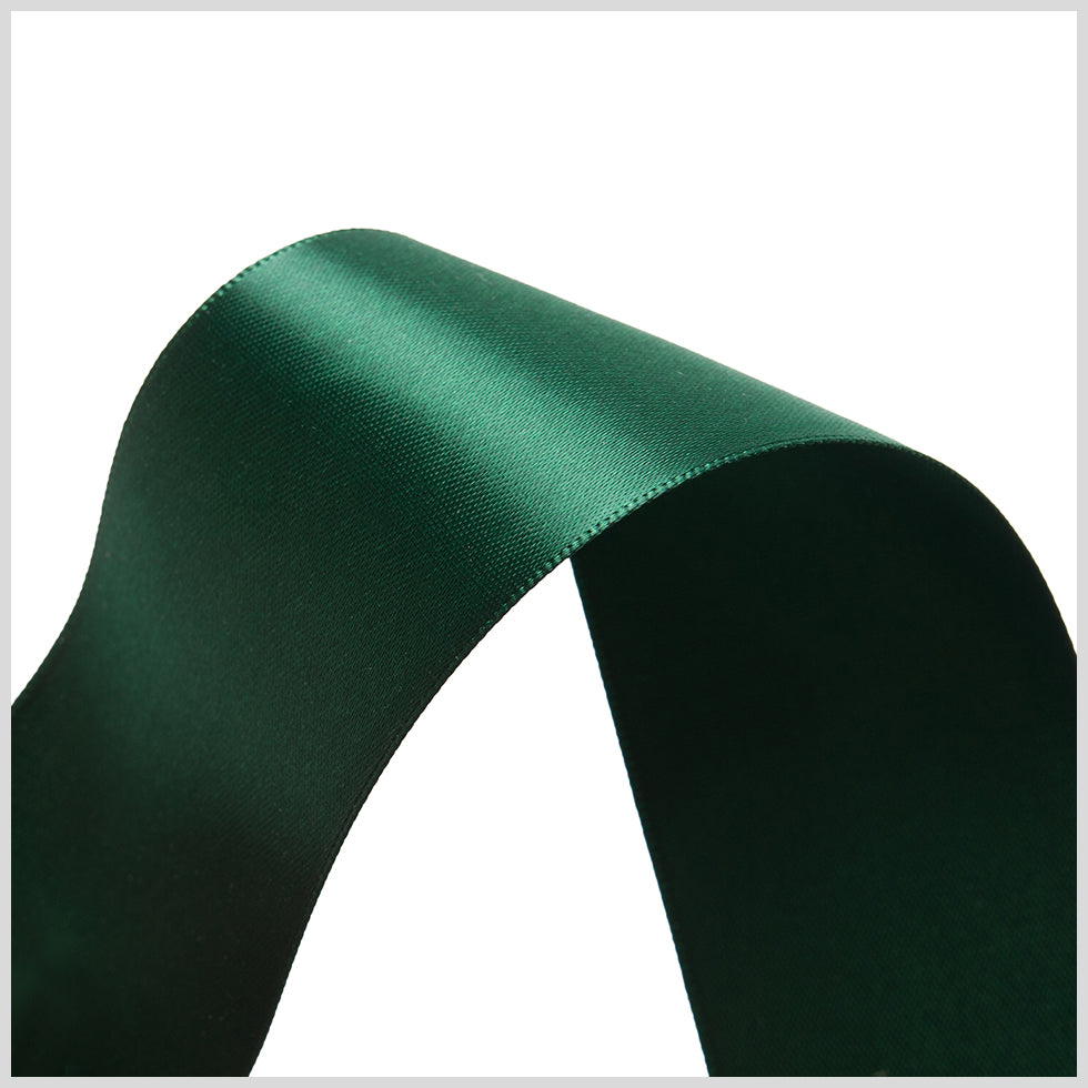 Green Double Face Satin Ribbon Detail