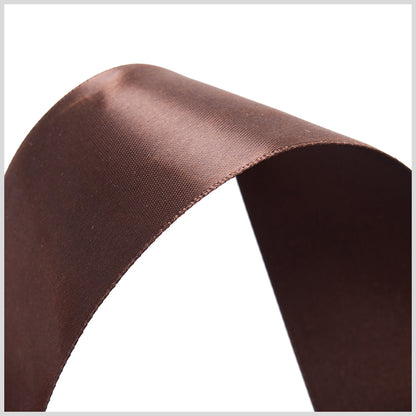 1.5" Brown Double Face Satin Ribbon Detail