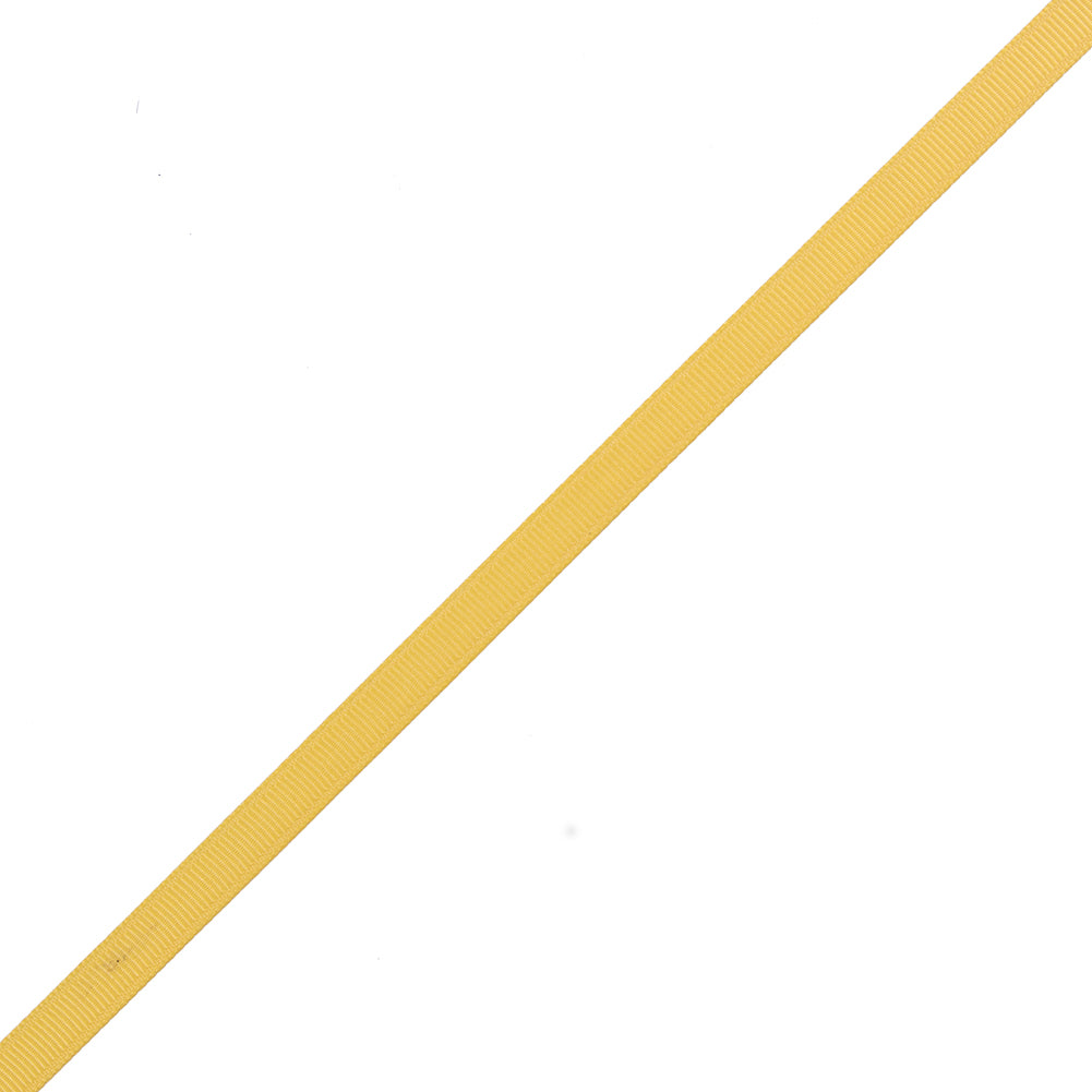 Yellow Grosgrain Ribbon - 0.375"