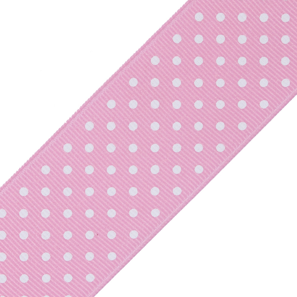 Pink Polka Dot Grosgrain Ribbon Detail