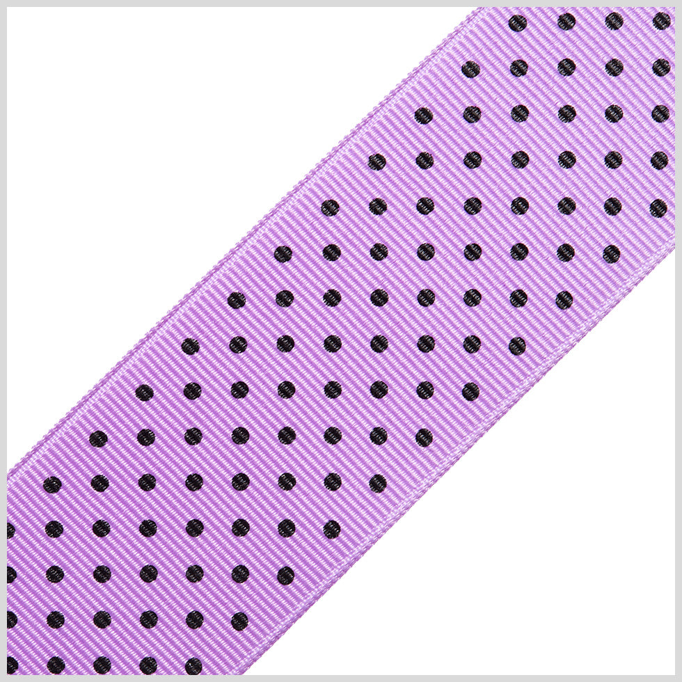 1.5" Dark Orchid Polka Dot Grosgrain Ribbon