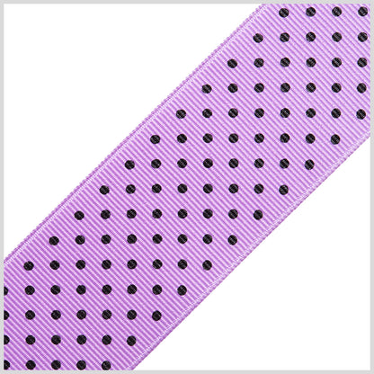 1.5" Dark Orchid Polka Dot Grosgrain Ribbon