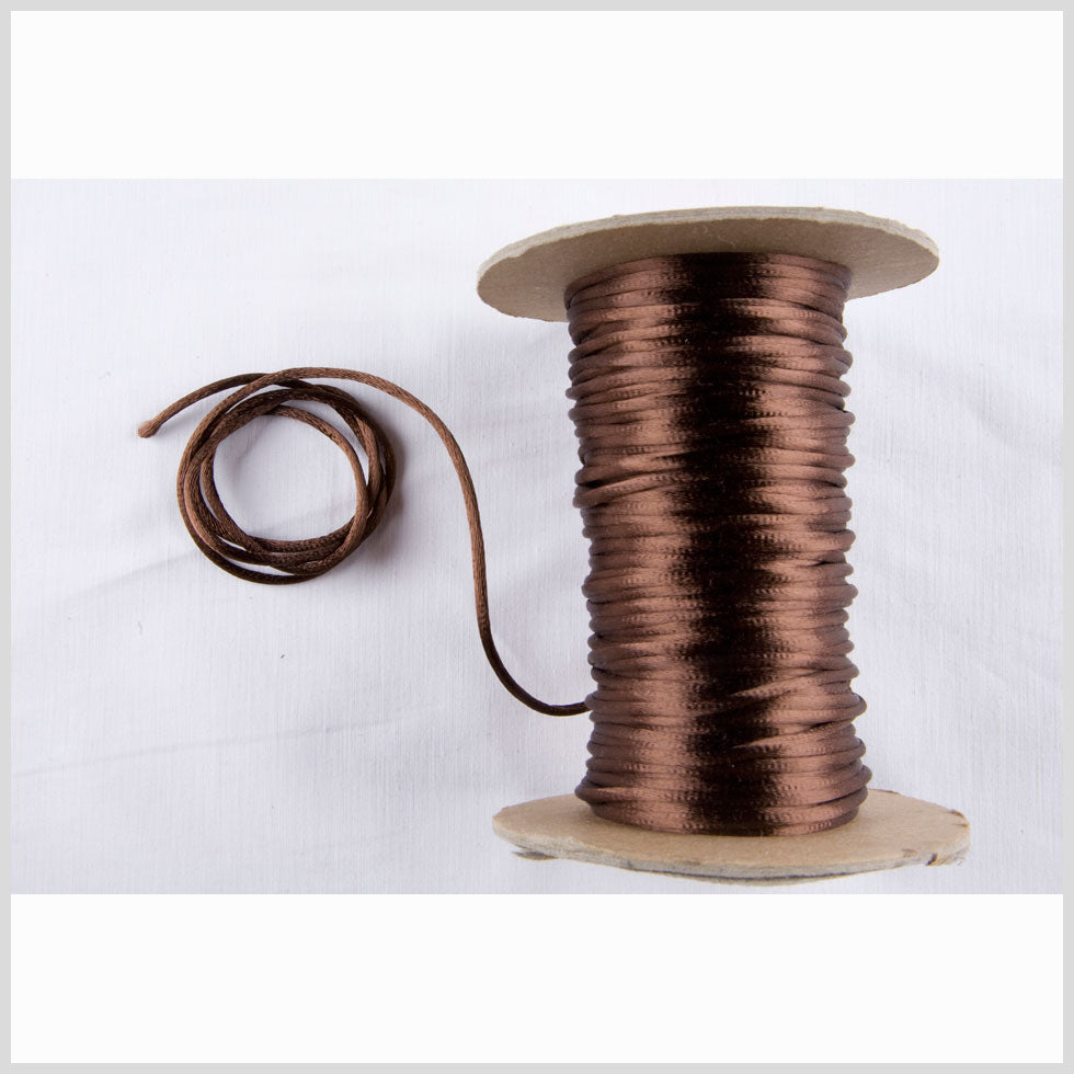 1mm Medium Brown Rattail Cord