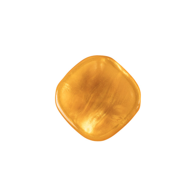 Golden Orange Iridescent Tunnel-Shank Back Button with Needle Channel - 32L/20mm