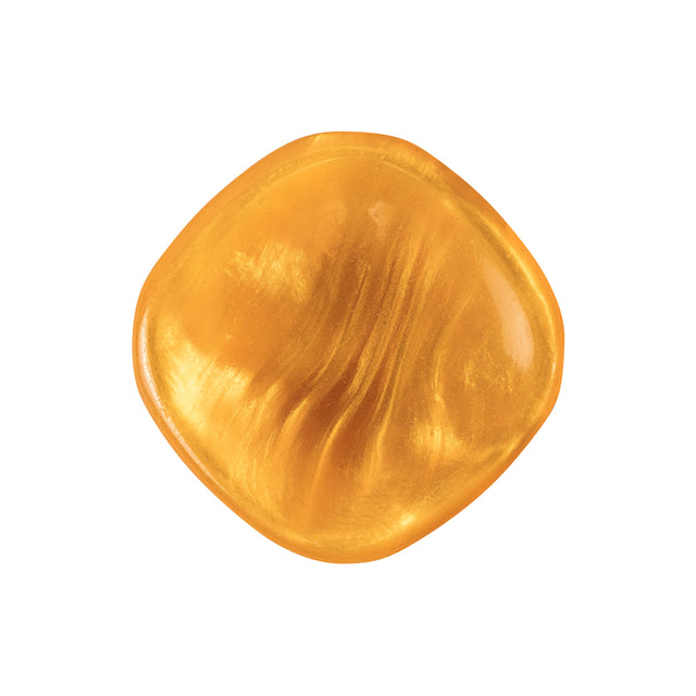 Golden Orange Iridescent Tunnel-Shank Back Button with Needle Channel - 40L/25.5mm