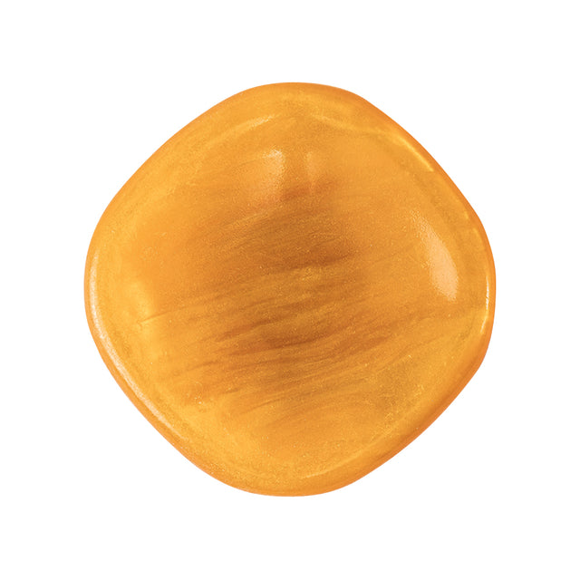 Golden Orange Iridescent Tunnel-Shank Back Button with Needle Channel - 44L/28mm