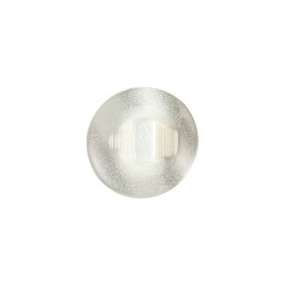 Translucent Ivory Floral Shank Back Plastic Button - 24L/15mm Detail