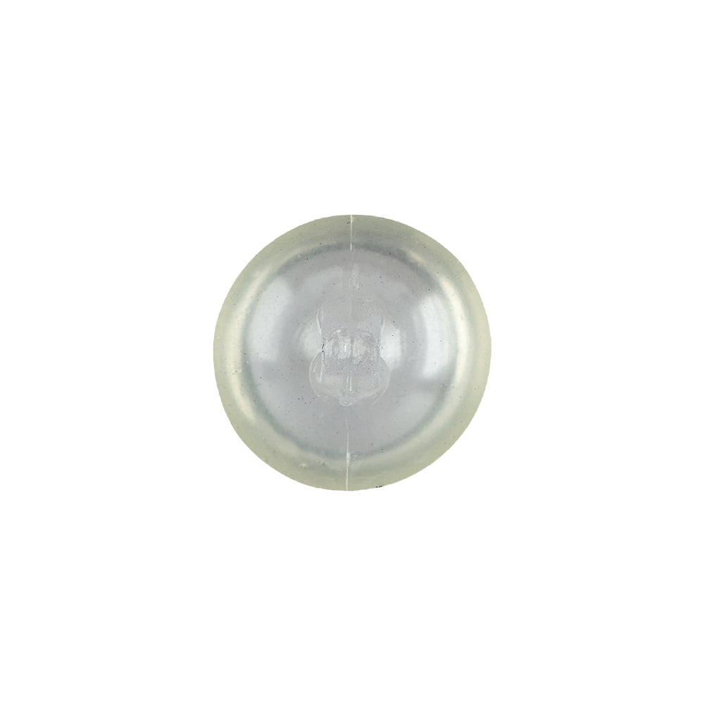 Translucent Dome Shaped Shank Back Plastic Button - 24L/15mm Detail