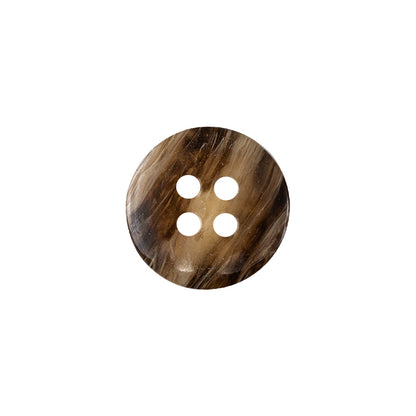 Brown, Toffee and Toasted Coconut Tire Rim 4-Hole Plastic Button - 24L/15mm Detail
