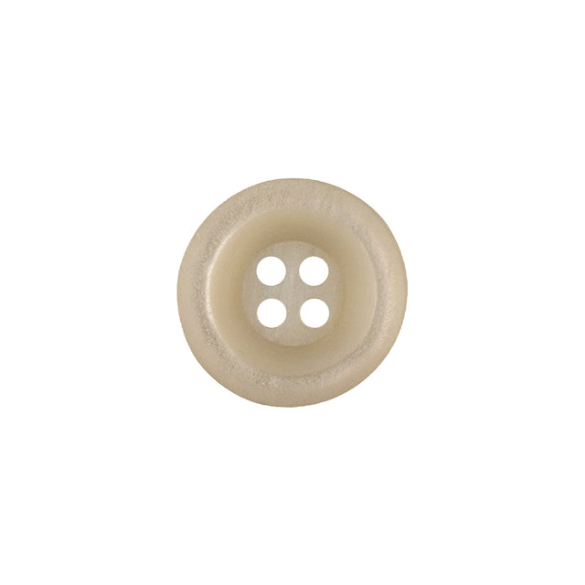 Italian Opalescent Rolled Rim 4-Hole Plastic Button - 24L/15mm