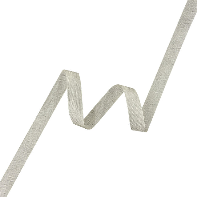 White Asparagus Woven Edge Rayon Seam Binding - 0.6"