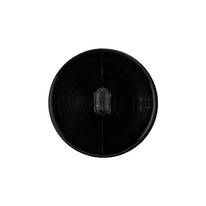 Italian Black Faceted Plastic Button - 36L/23mm Detail
