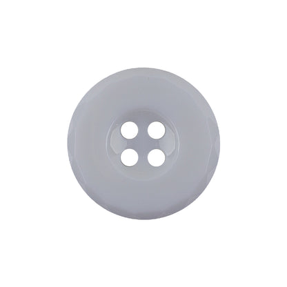 Italian White Casted 4-Hole Nylon Button - 36L/23mm