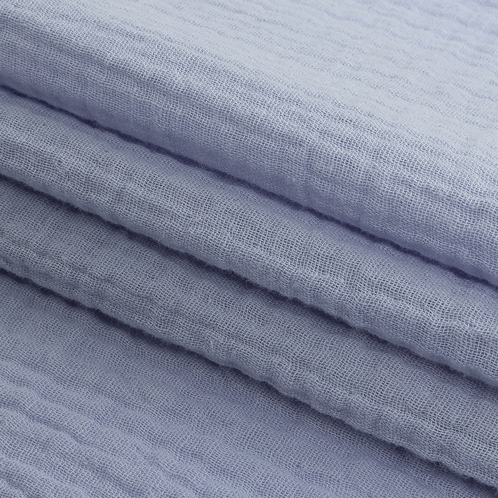 Double Cotton Gauze - Pale Blue - Talamanca Collection Detail