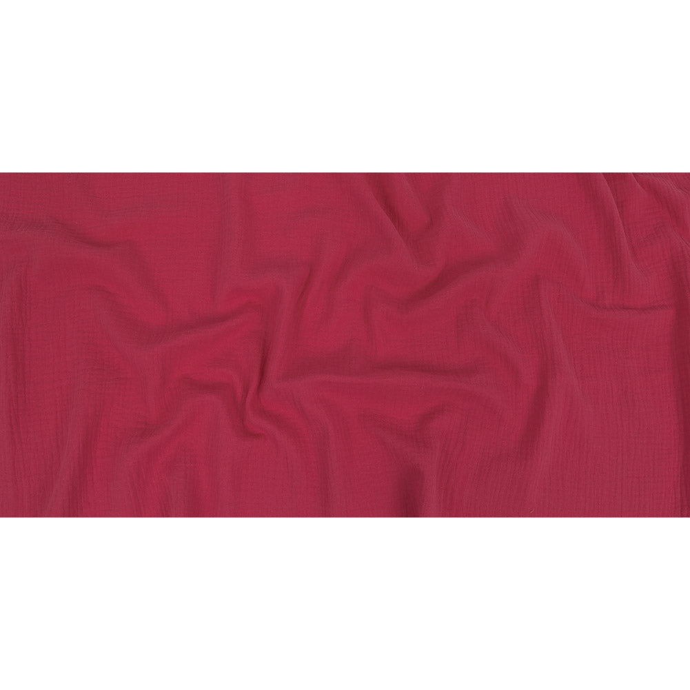 Double Cotton Gauze - Raspberry - Talamanca Collection Folded