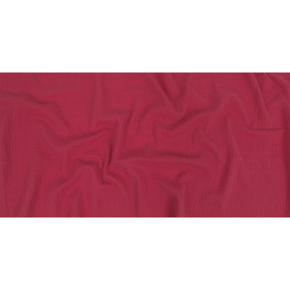 Double Cotton Gauze - Raspberry - Talamanca Collection Folded