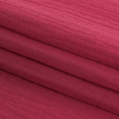Double Cotton Gauze - Raspberry - Talamanca Collection Detail