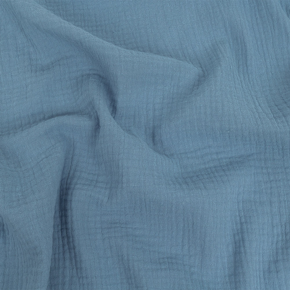 Double Cotton Gauze - Steel Blue - Talamanca Collection