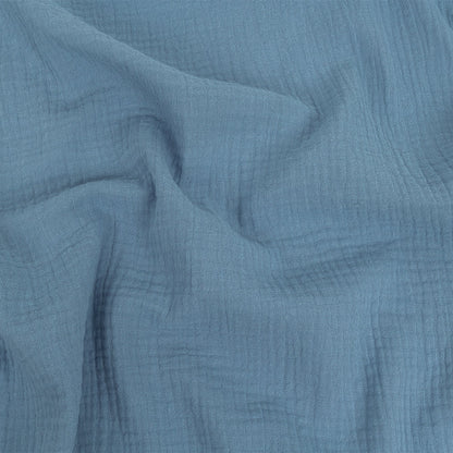 Double Cotton Gauze - Steel Blue - Talamanca Collection