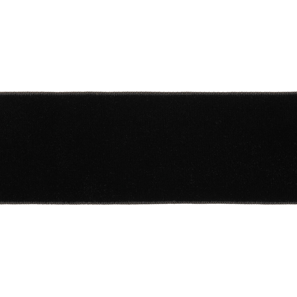 Velvet Ribbon Single Faced - 2" - Black - Folded