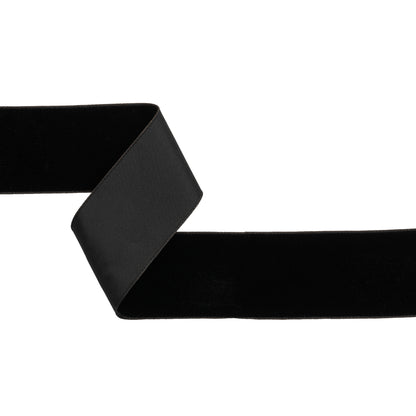 Velvet Ribbon Single Faced - 2" - Black