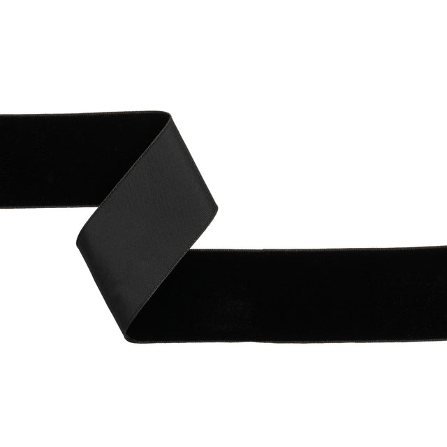 Velvet Ribbon Single Faced - 2" - Black