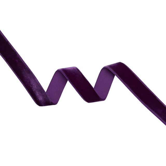 Velvet Ribbon Single Faced - 0.875" - Purple