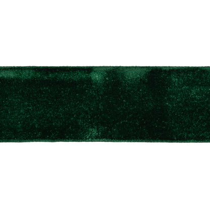 Velvet Ribbon Single Faced - 2" - Dark Green