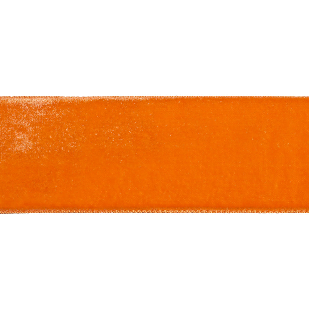 Velvet Ribbon Single Faced - 2" - Apricot - Folded
