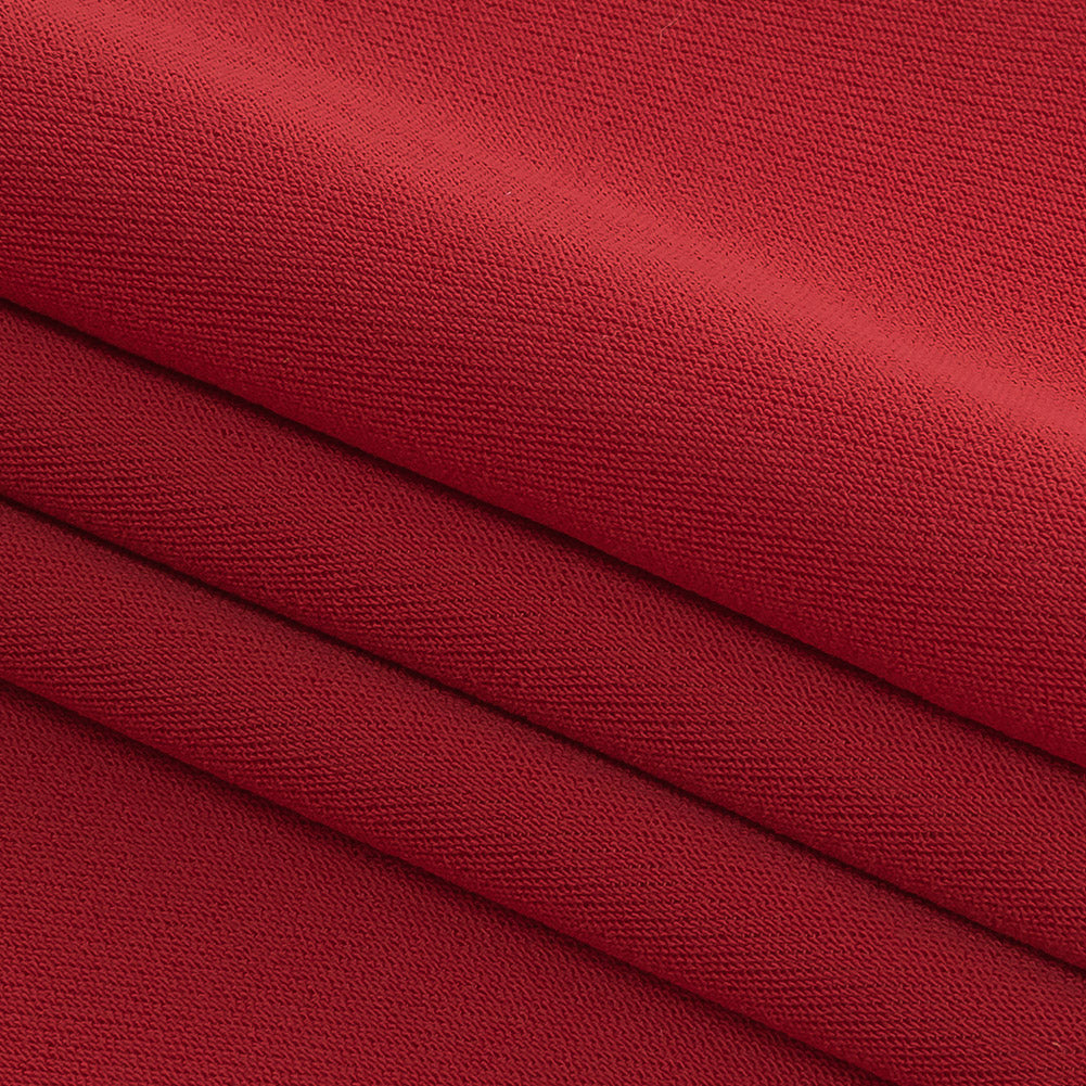 Rose Stretch Polyester Twill Folded