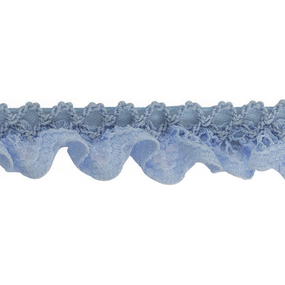 Periwinkle Criss Cross Crochet Trimming - 0.625" Detail