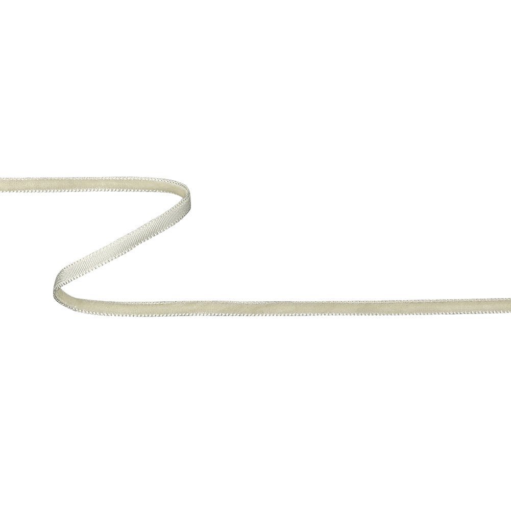 Egret Single Face Velvet Ribbon - 0.125"