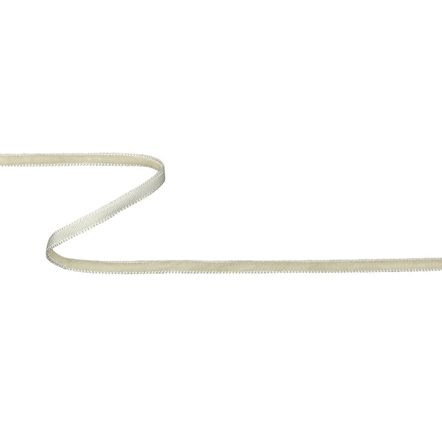 Egret Single Face Velvet Ribbon - 0.125"