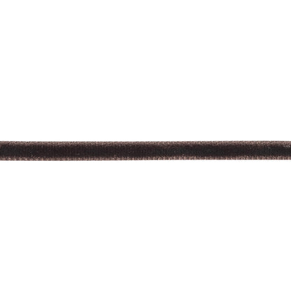Deepest Gray Single Face Velvet Ribbon - 0.125" Detail
