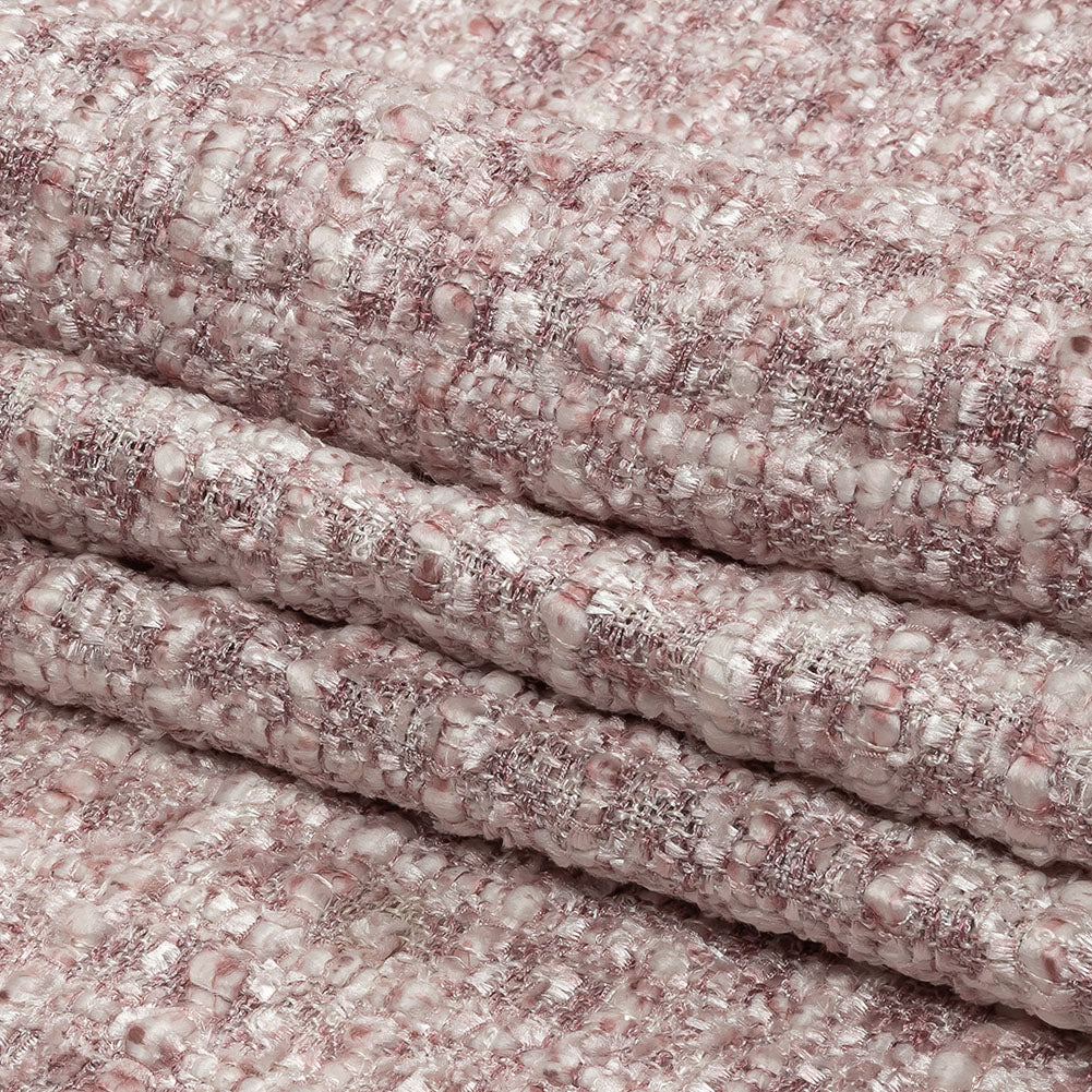 Newcastle Mauve and White Viscose and Acrylic Chenille Tweed Full