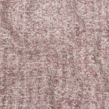 Newcastle Mauve and White Viscose and Acrylic Chenille Tweed