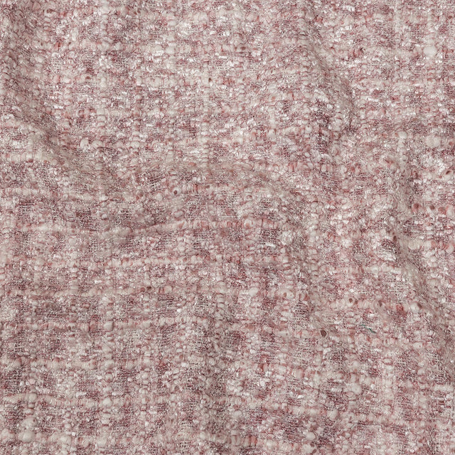 Newcastle Mauve and White Viscose and Acrylic Chenille Tweed