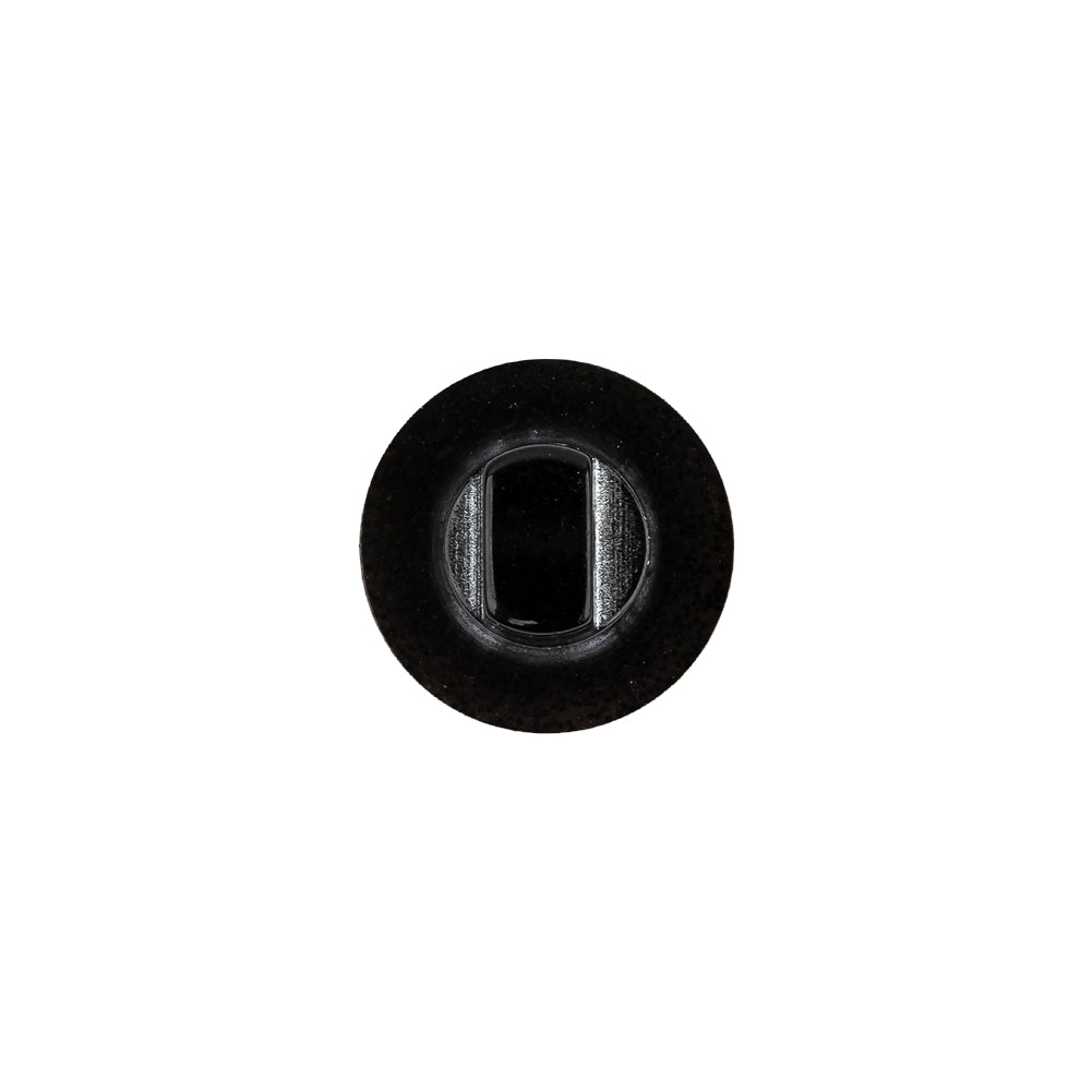 Black Rainbow Glitter Translucent Shank Back Button - 20L/12.5mm Detail