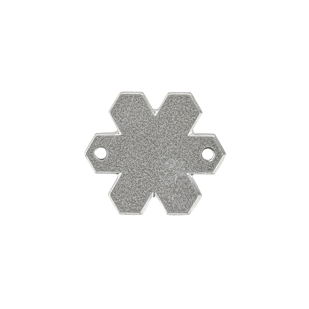 Vintage Swarovski Crystal Vitrail Light Snowflake Sew-On Rhinestone - 20mm Detail