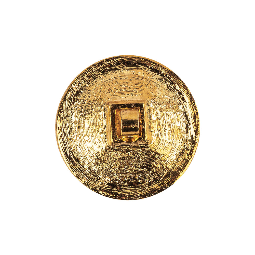 Vintage Swarovski Crystal Rhinestones and Gold Metal Shank Button with Pearl Finished Center - 38L/24mm Detail