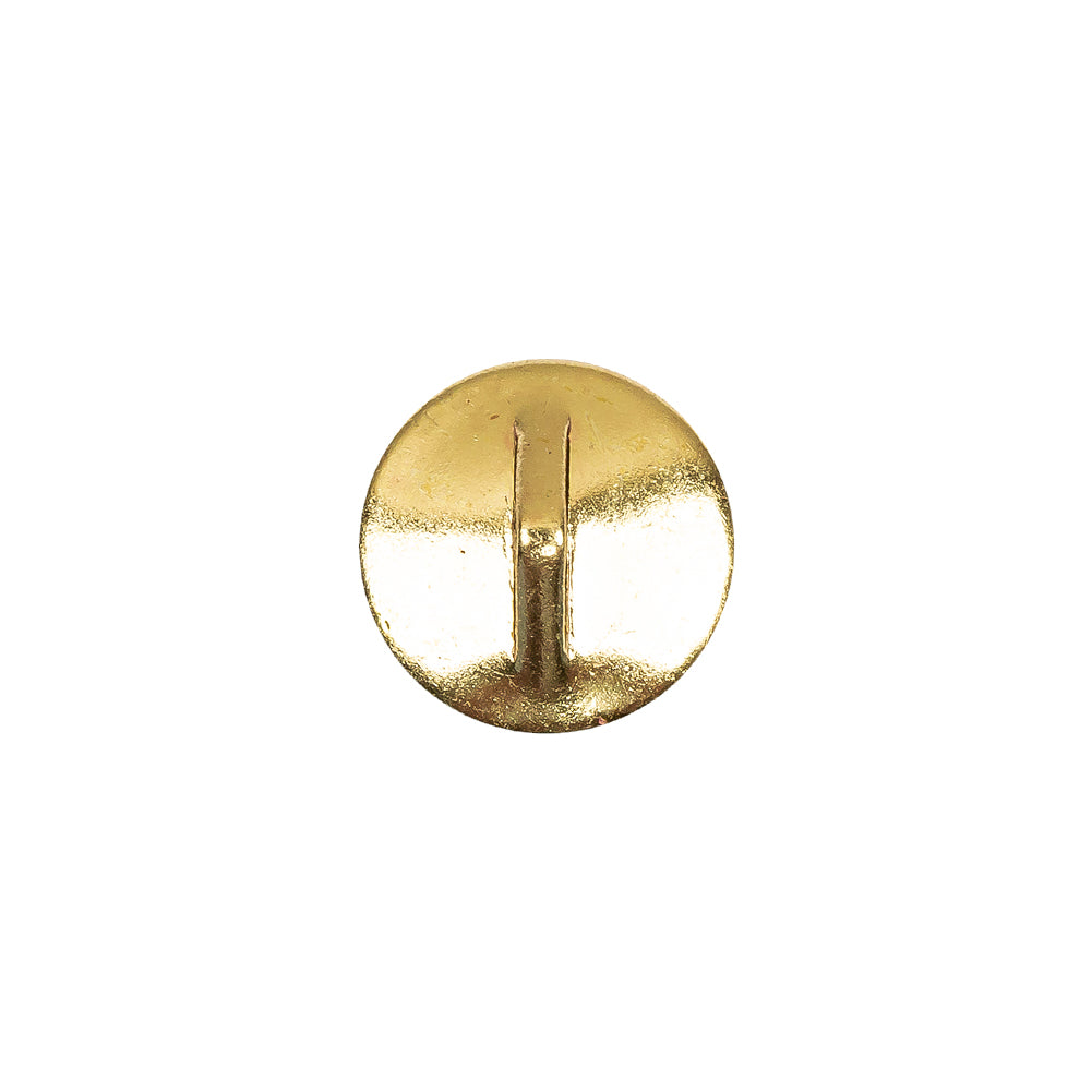 Vintage Crystal Rhinestone and Gold Edged Self Back Button - 20L/12.5mm Detail