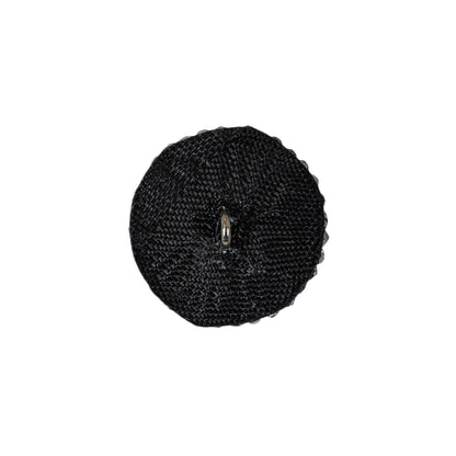 Vintage Gunmetal Seed Beaded Domed Shank Back Button - 32L/20mm Detail