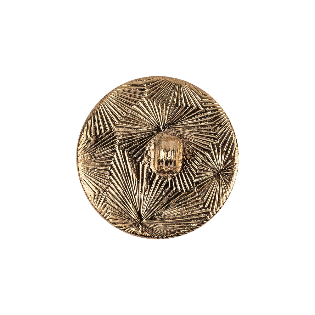 Vintage Swarovski Pearl, Crystal Rhinestones and Gold Metal Shank Back Button - 34L/21.5mm Detail