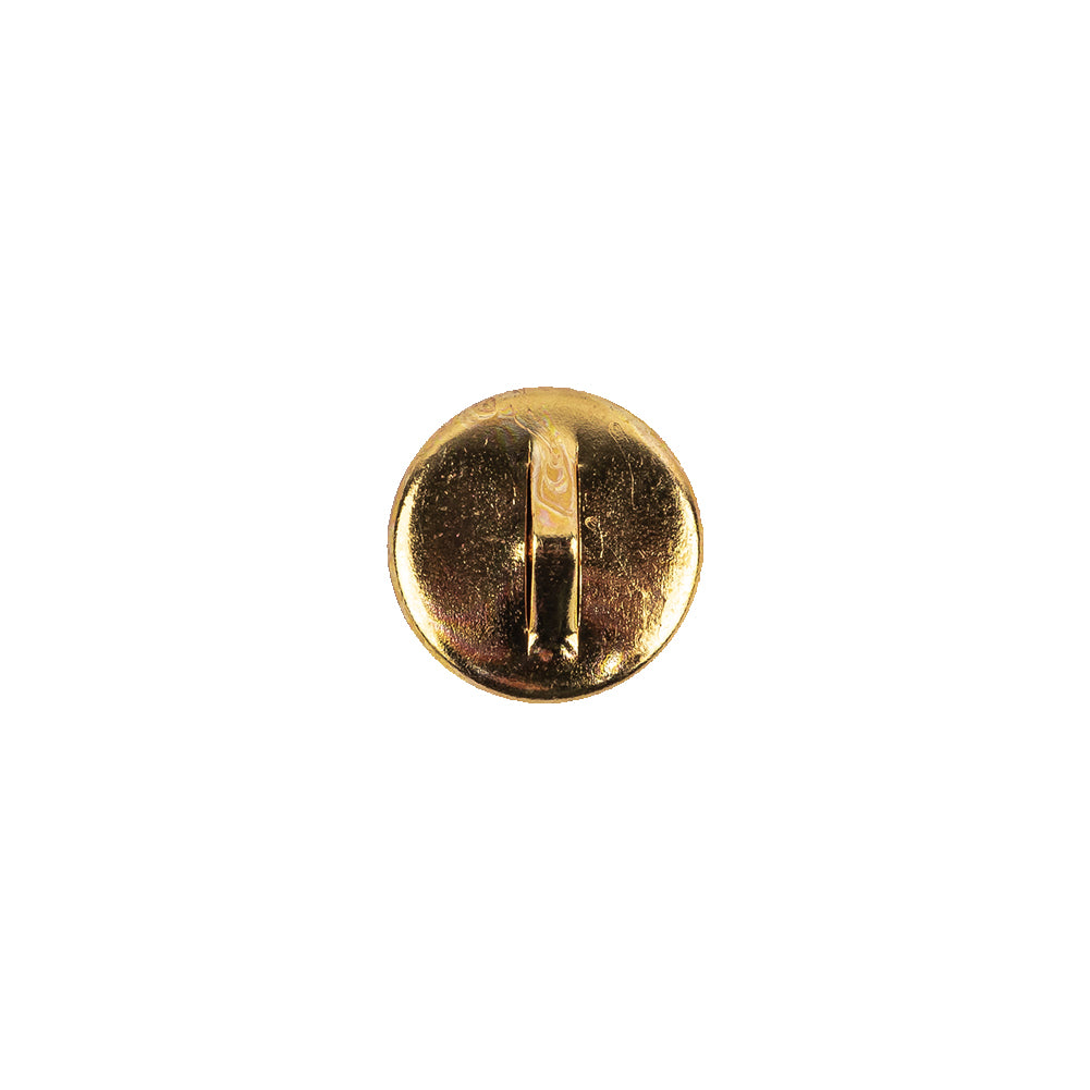 Vintage Swarovski Crystal Rhinestone and Gold Edged Self Back Button - 18L/11.5mm Detail