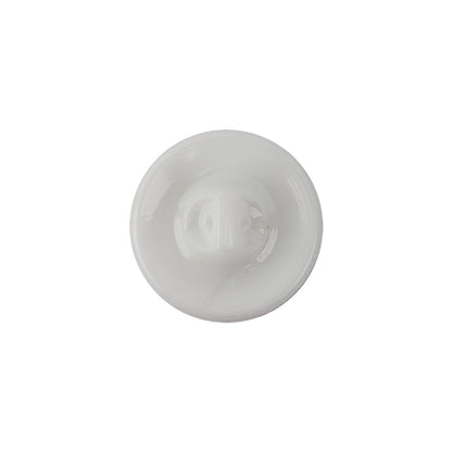 Vintage Chalk White and Crystal Rhinestones Floral Glass Button - 28L/18mm Detail