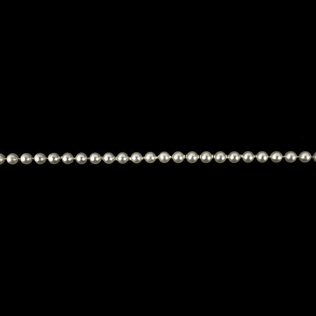 Vintage Lacquer White Iridescent Pearl Trimming - 8mm