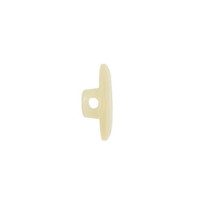Vintage Ivory Abstract Pearlescent Shank Back Plastic Button - 24L/15mm Folded