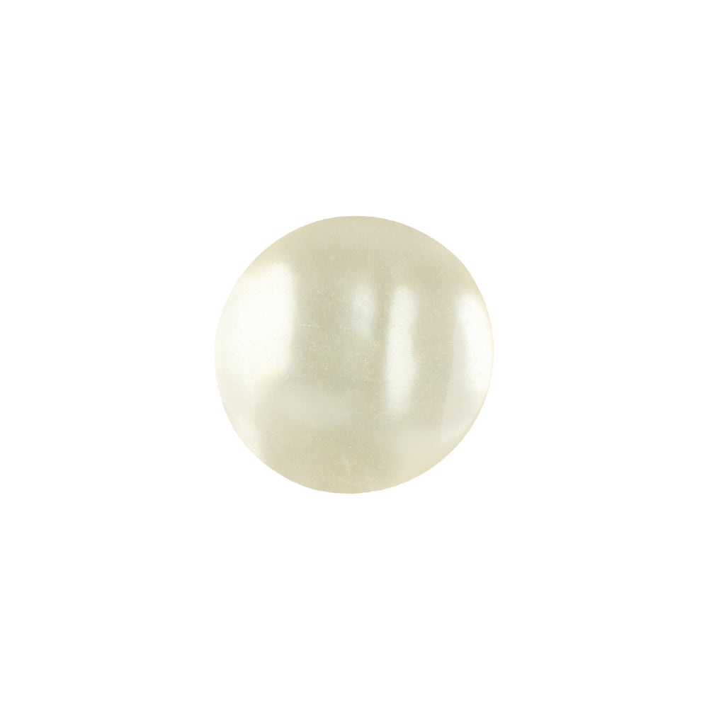 Vintage Ivory Abstract Pearlescent Shank Back Plastic Button - 24L/15mm